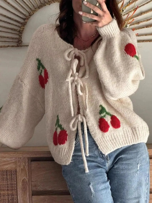 Malia cardigan med körsbär