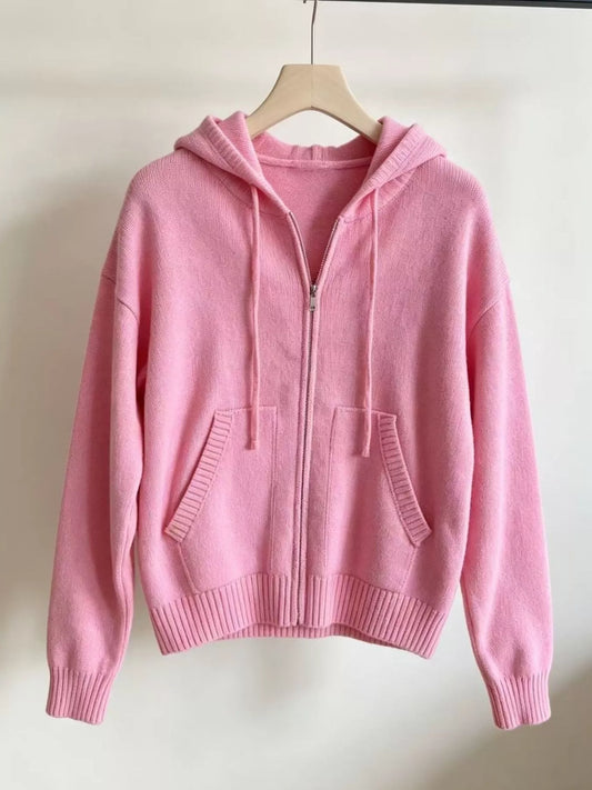Nelly cardigan med huva
