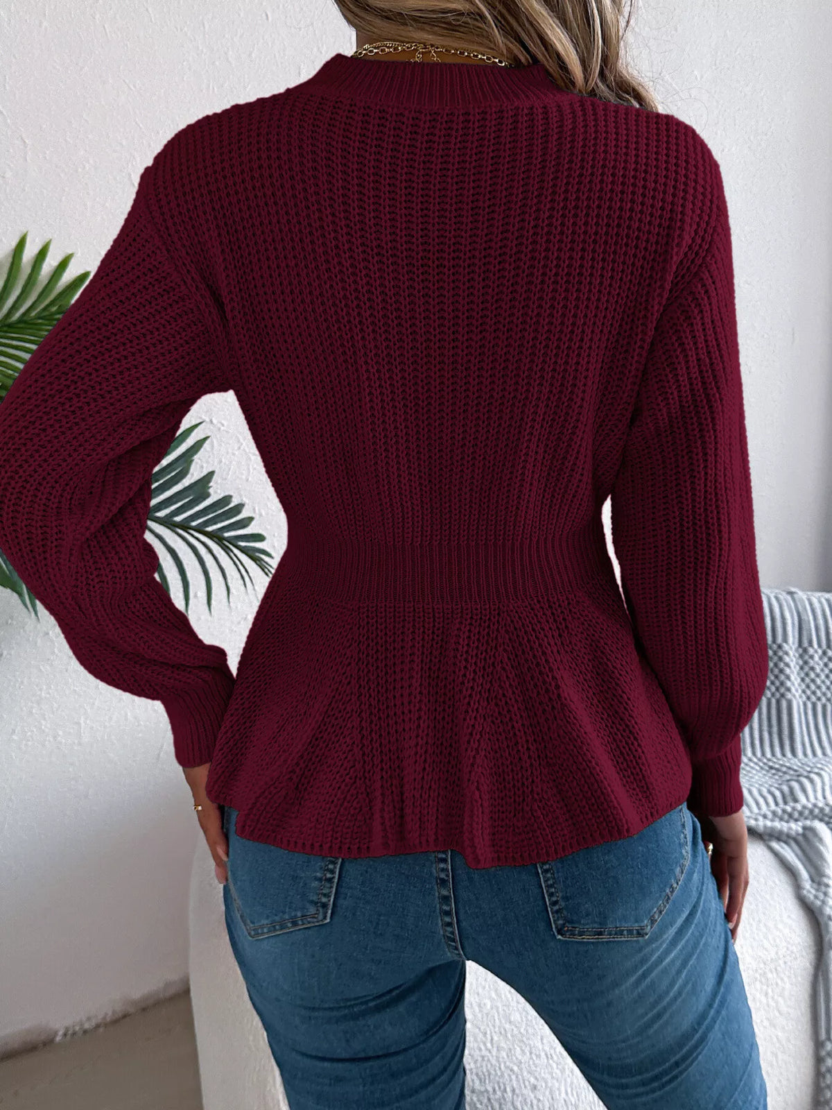 Dea tröja med peplum