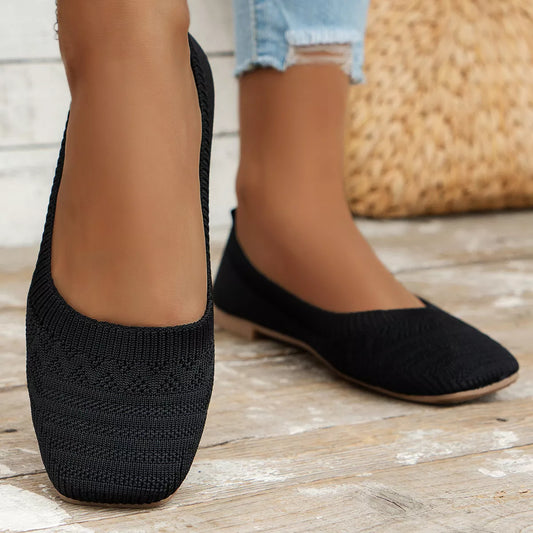 Eleni slip-ons i mesh, svart