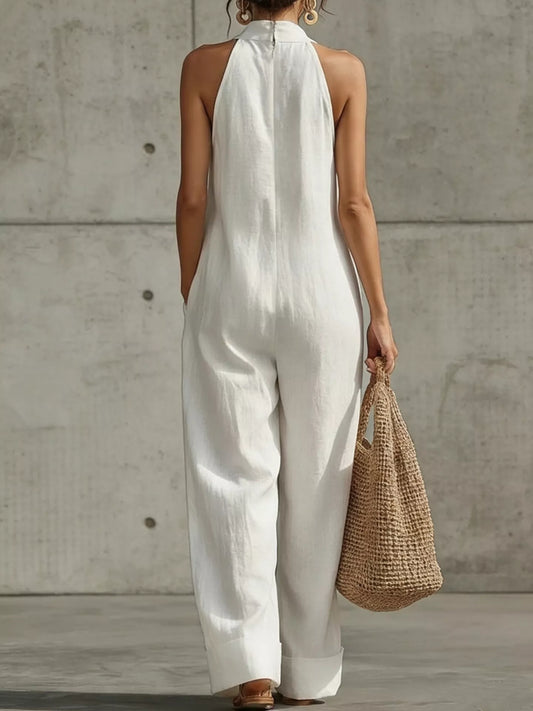 Alanis jumpsuit med halterneck