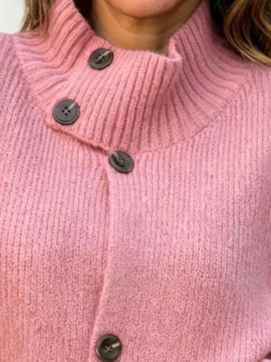 Gro cardigan med halvpolo