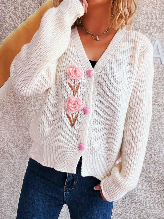 Sienna blommig cardigan