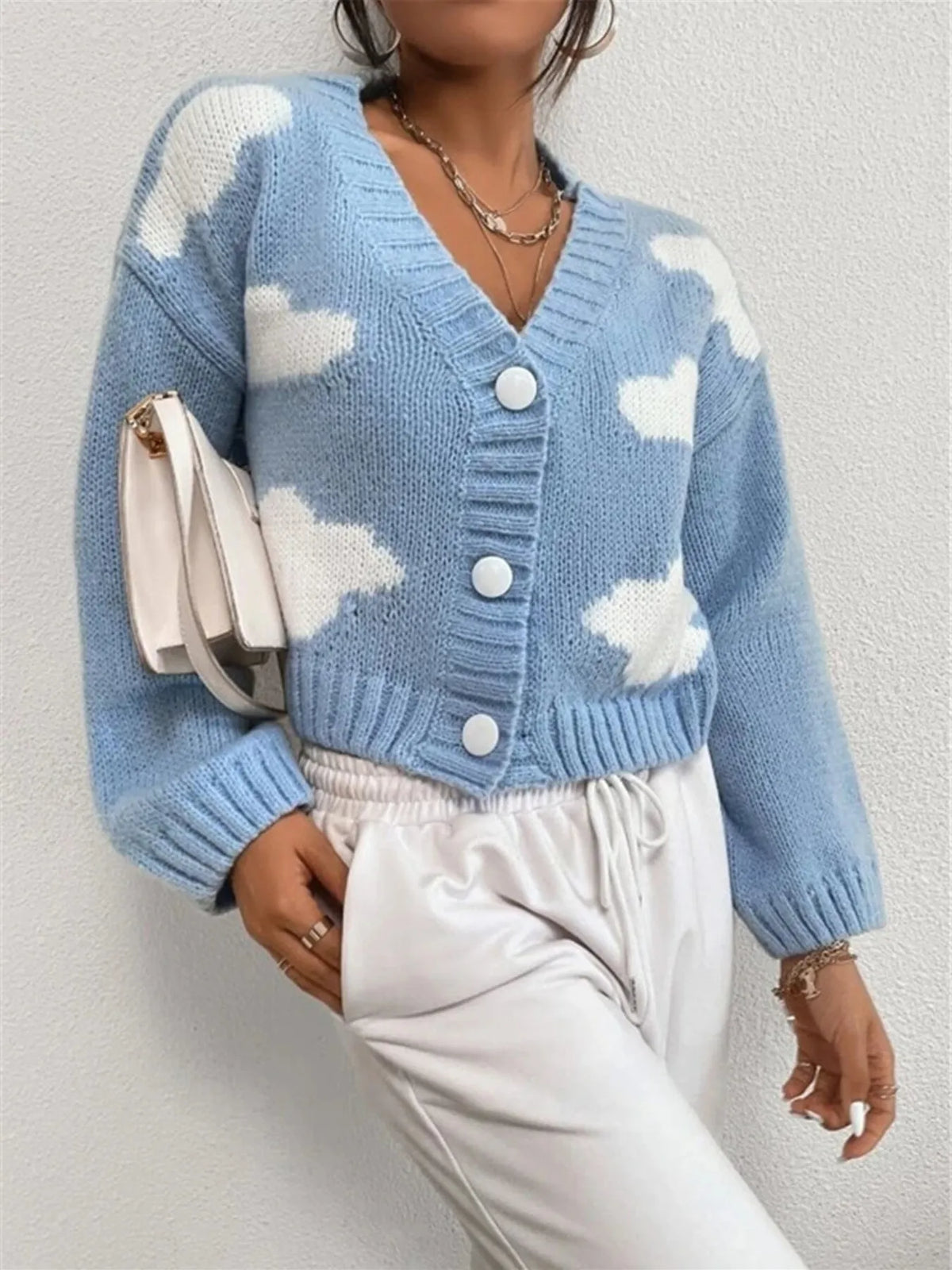Ravenna cardigan med spets