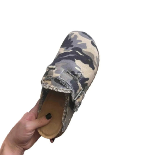 Evangelina loafers i läderlook