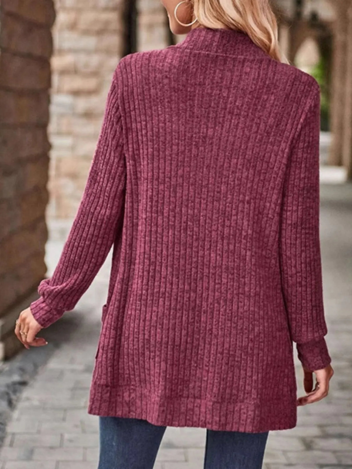 Nadja ribbstickad cardigan