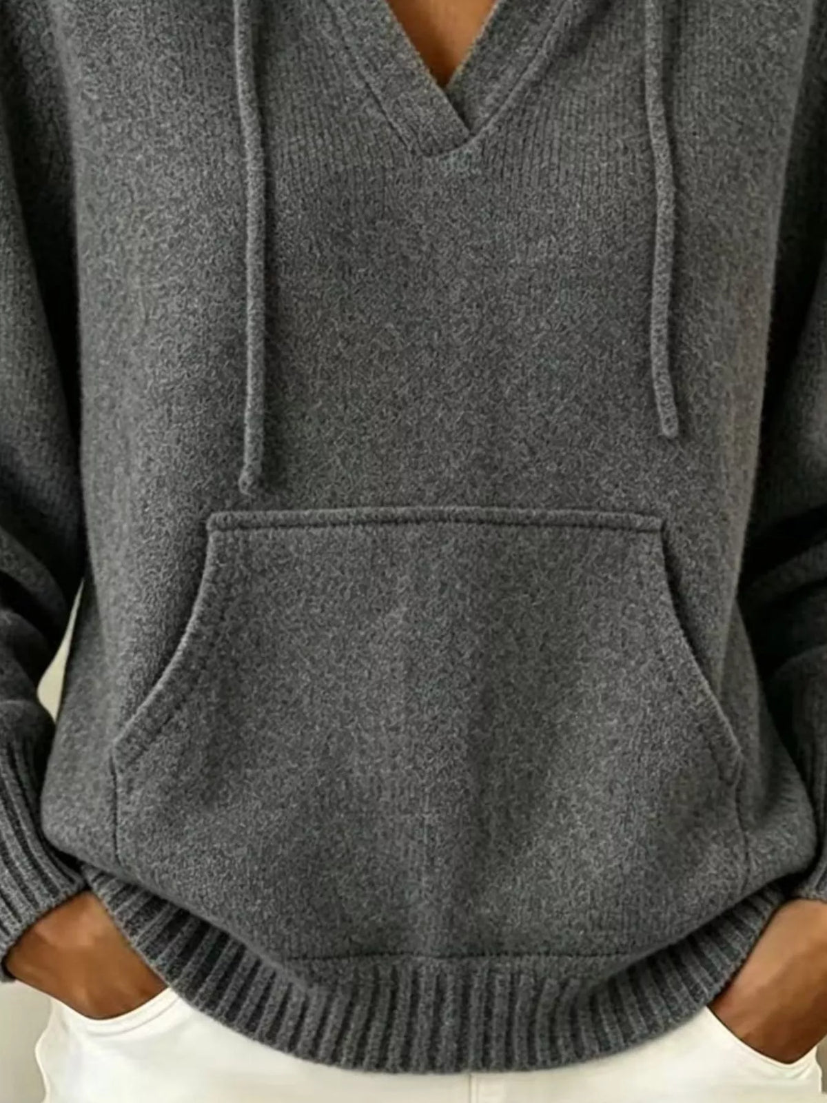 Kjersti stickad hoodie