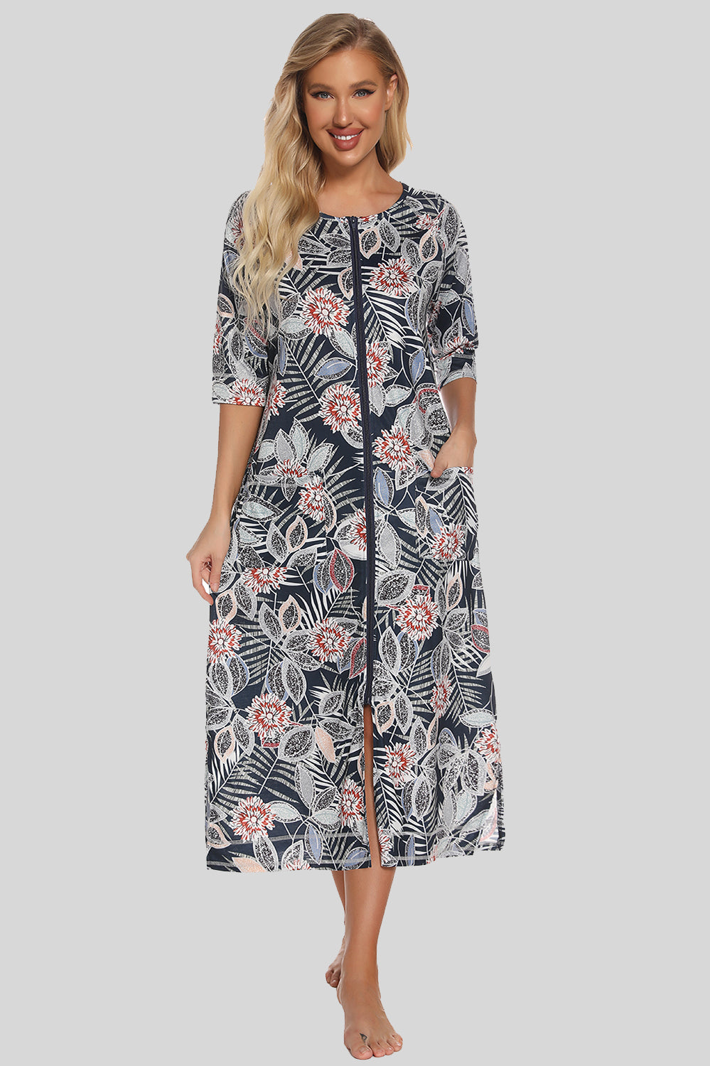 Danae nattlinne med slits, svart