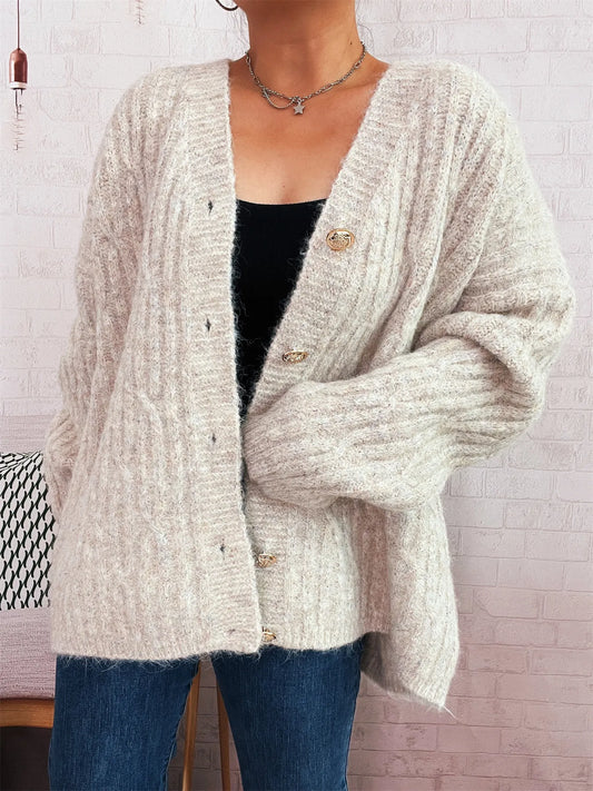 Jennifer kabelstickad cardigan