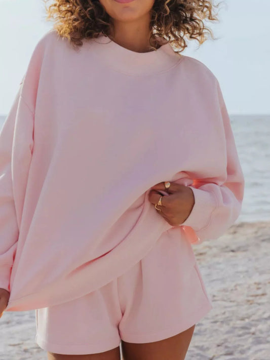 Bodhild set med sweatshirt och shorts