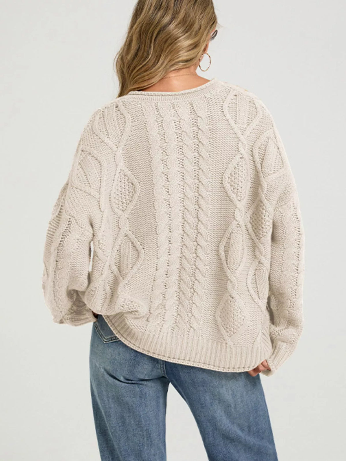 Marianne kabelstickad cardigan