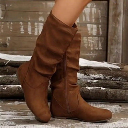 Mafalda platta boots, mörkbrun