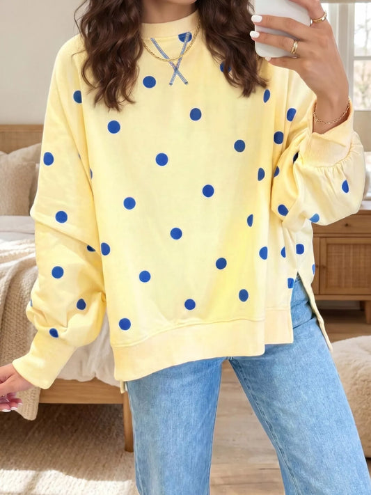 Aurore prickig sweatshirt, gul