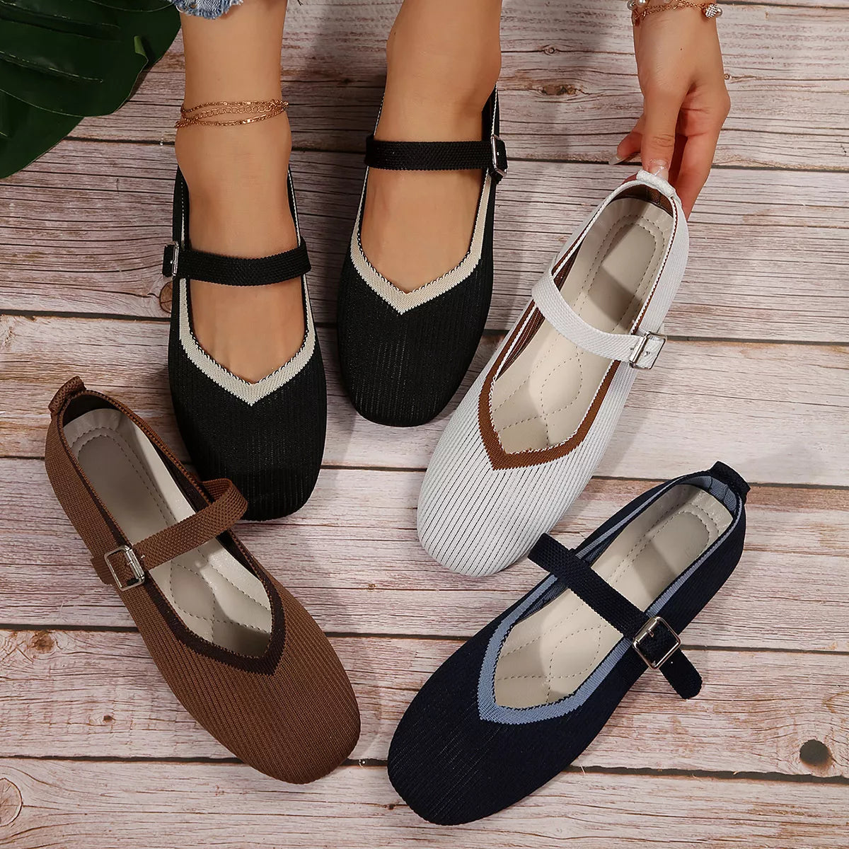 Sheryl slip-ons i mesh