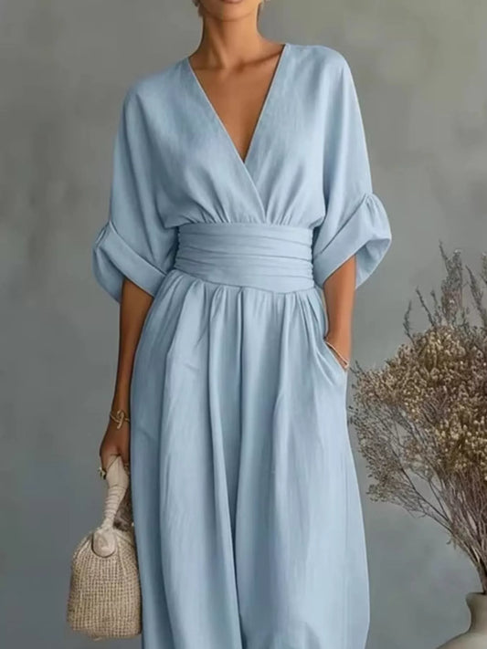Araminta rynkad jumpsuit