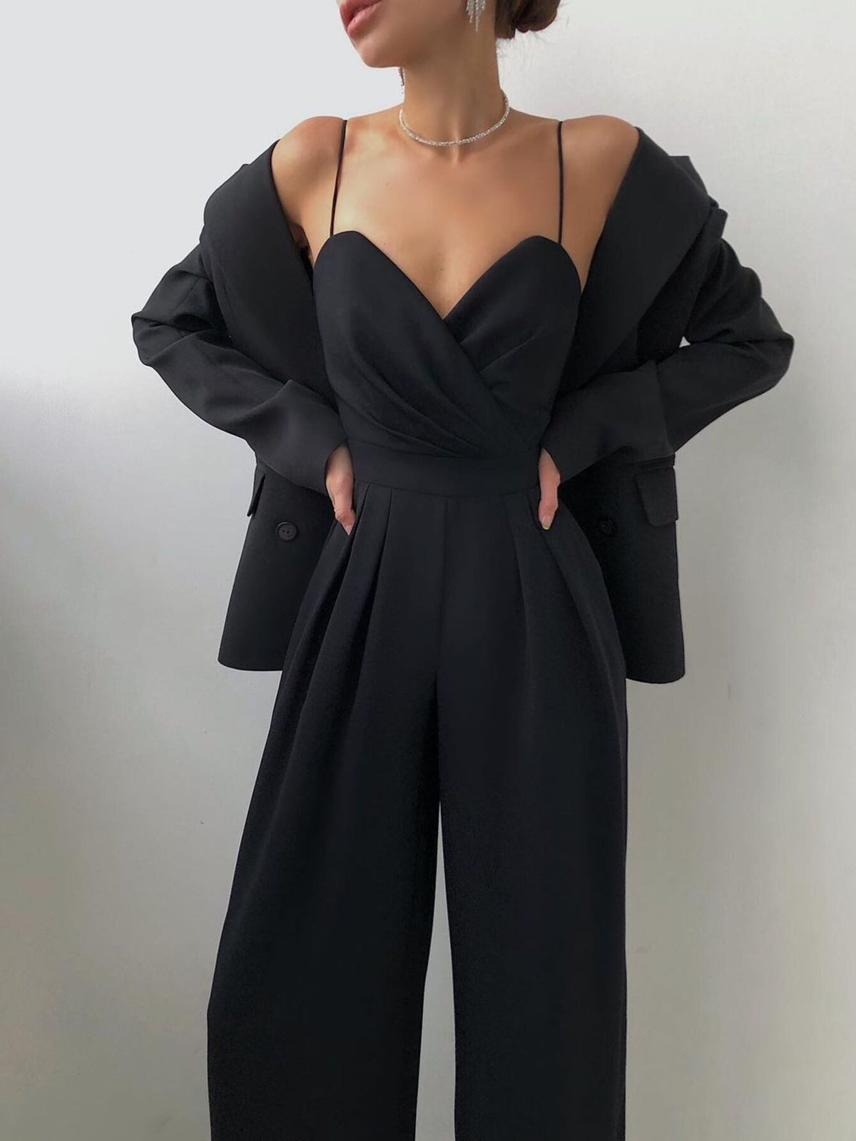Libby jumpsuit med smala axelband