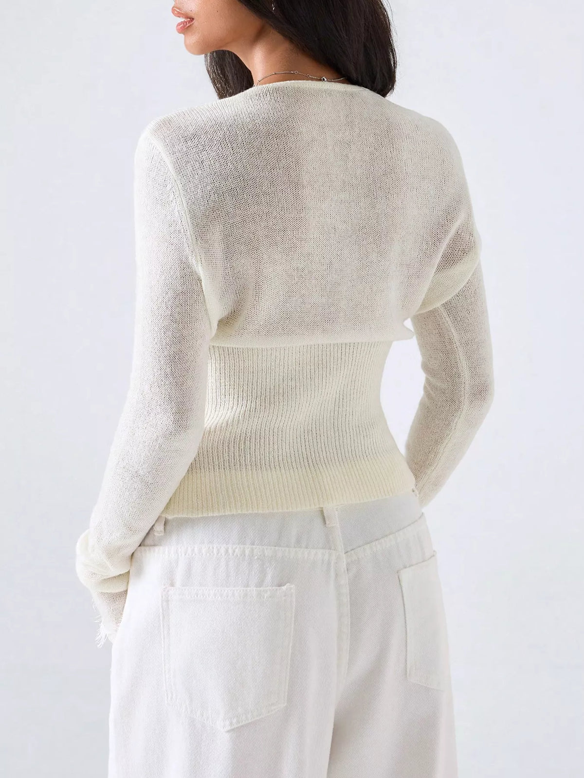 Brisa spetskantad cardigan