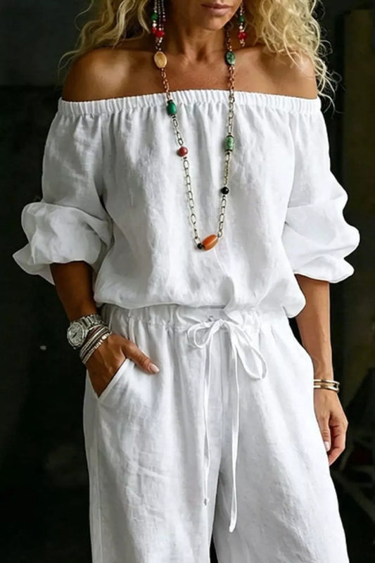 Shannon off-shoulder set