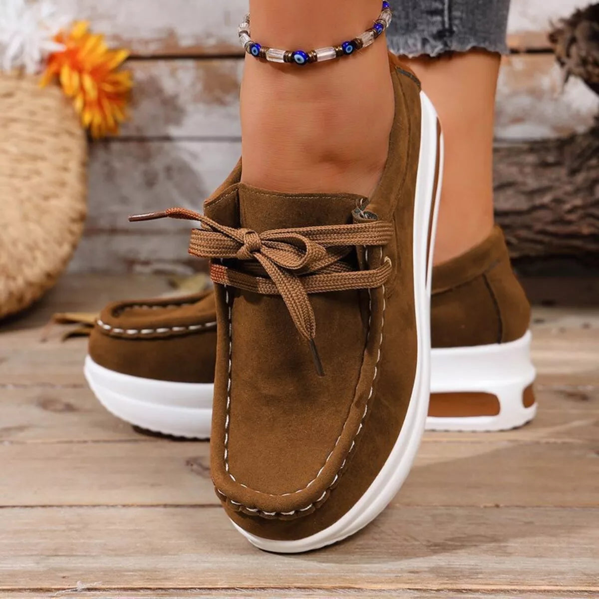 Kerry sneakers i läderlook