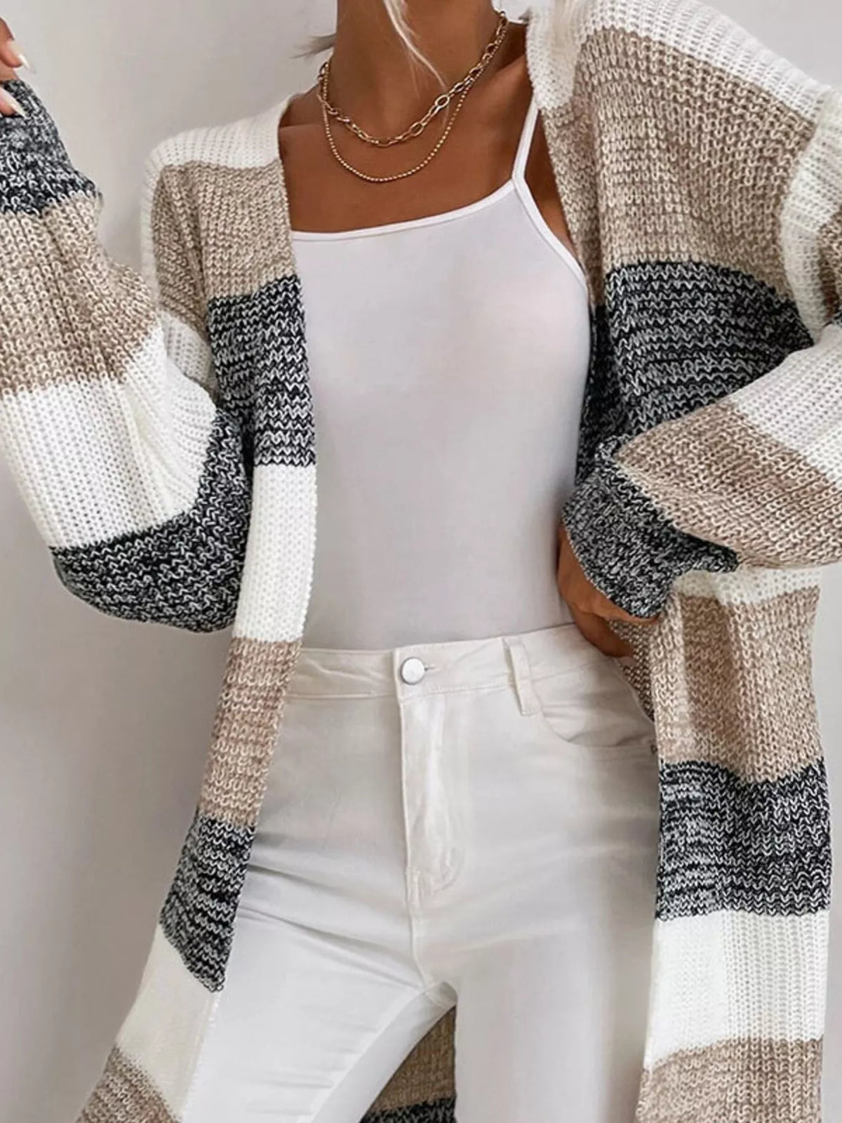 Melina randig cardigan