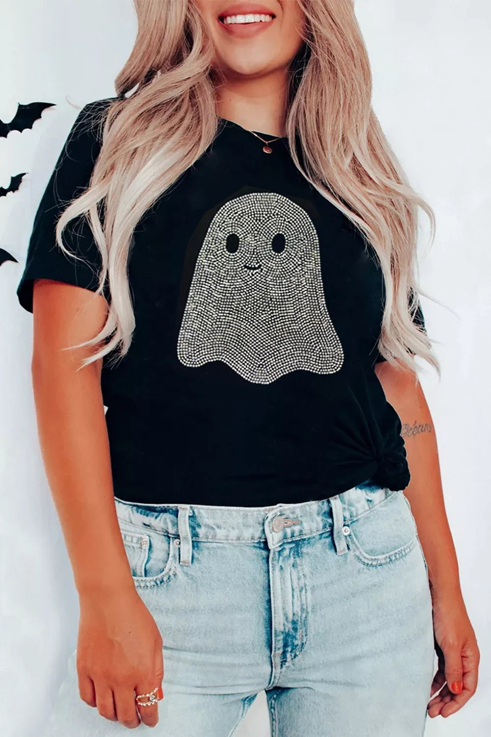 Charlotte t-shirt med strass