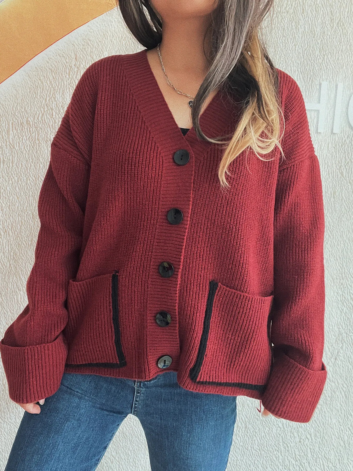 Lisette v-ringad cardigan