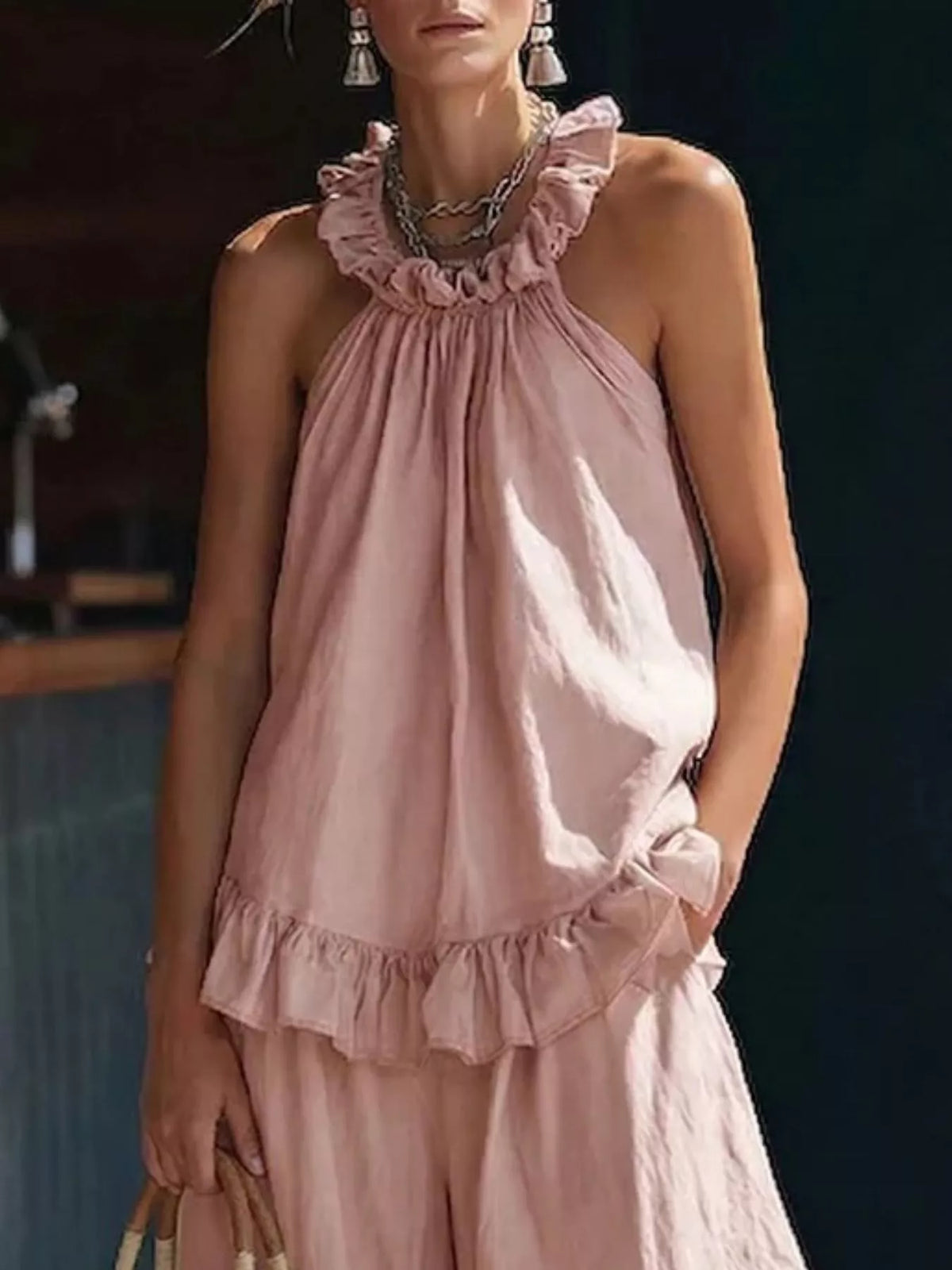 Fabiola set med halterneck