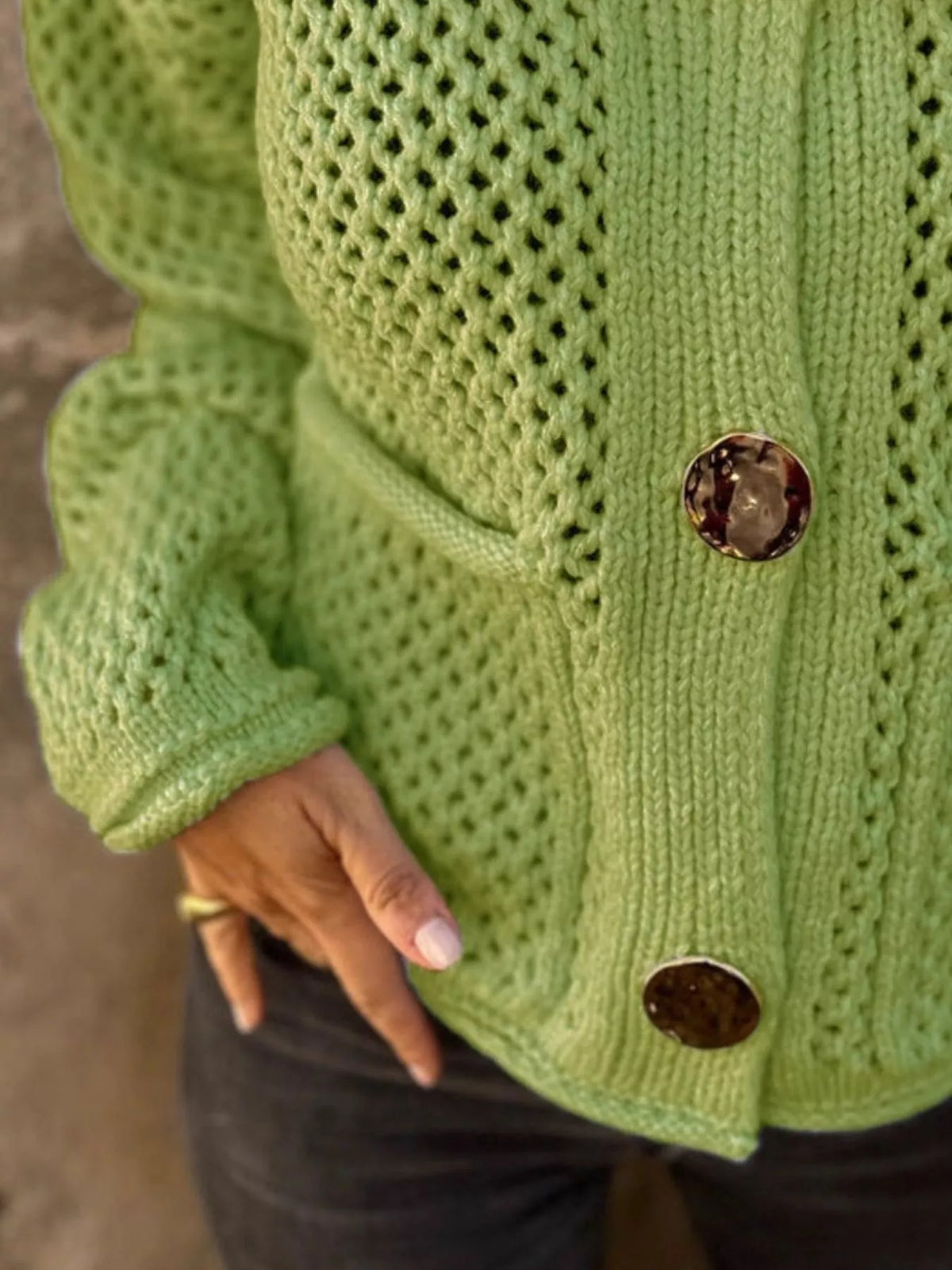 Verity virkad cardigan