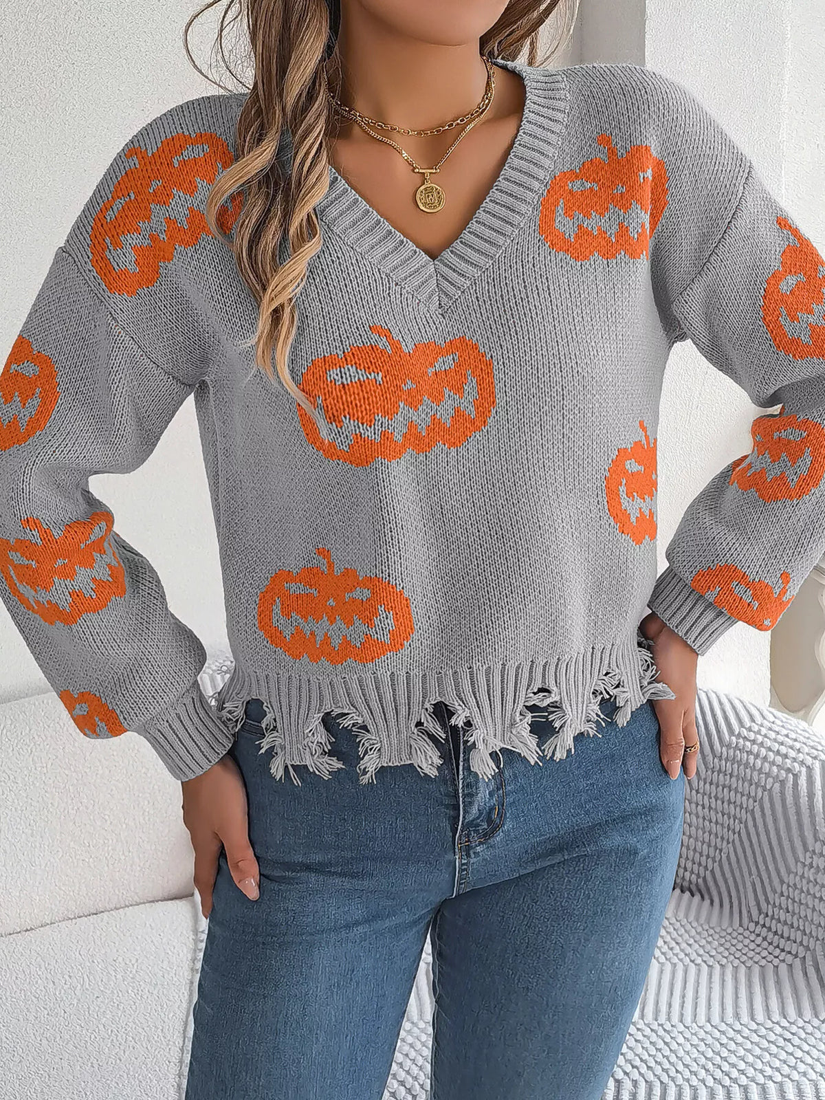 Doris tröja med pumpamotiv