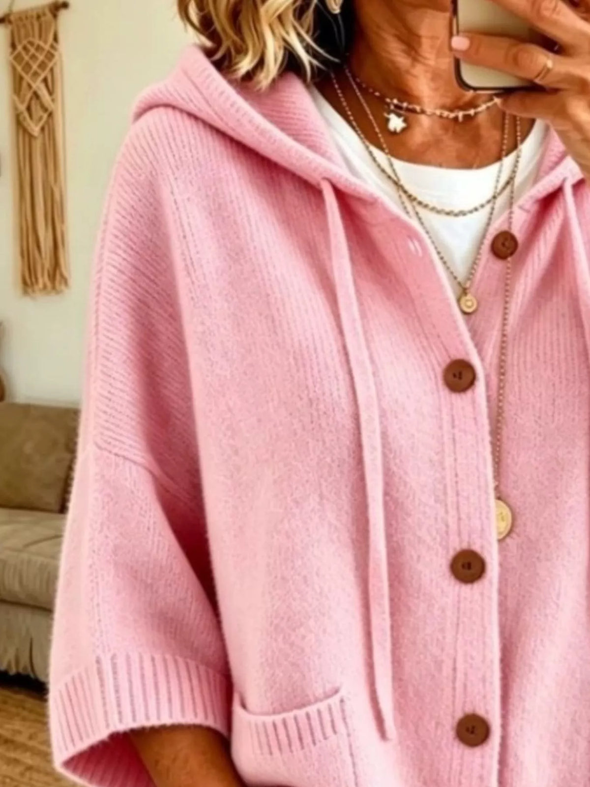 Gaia cardigan med knytning