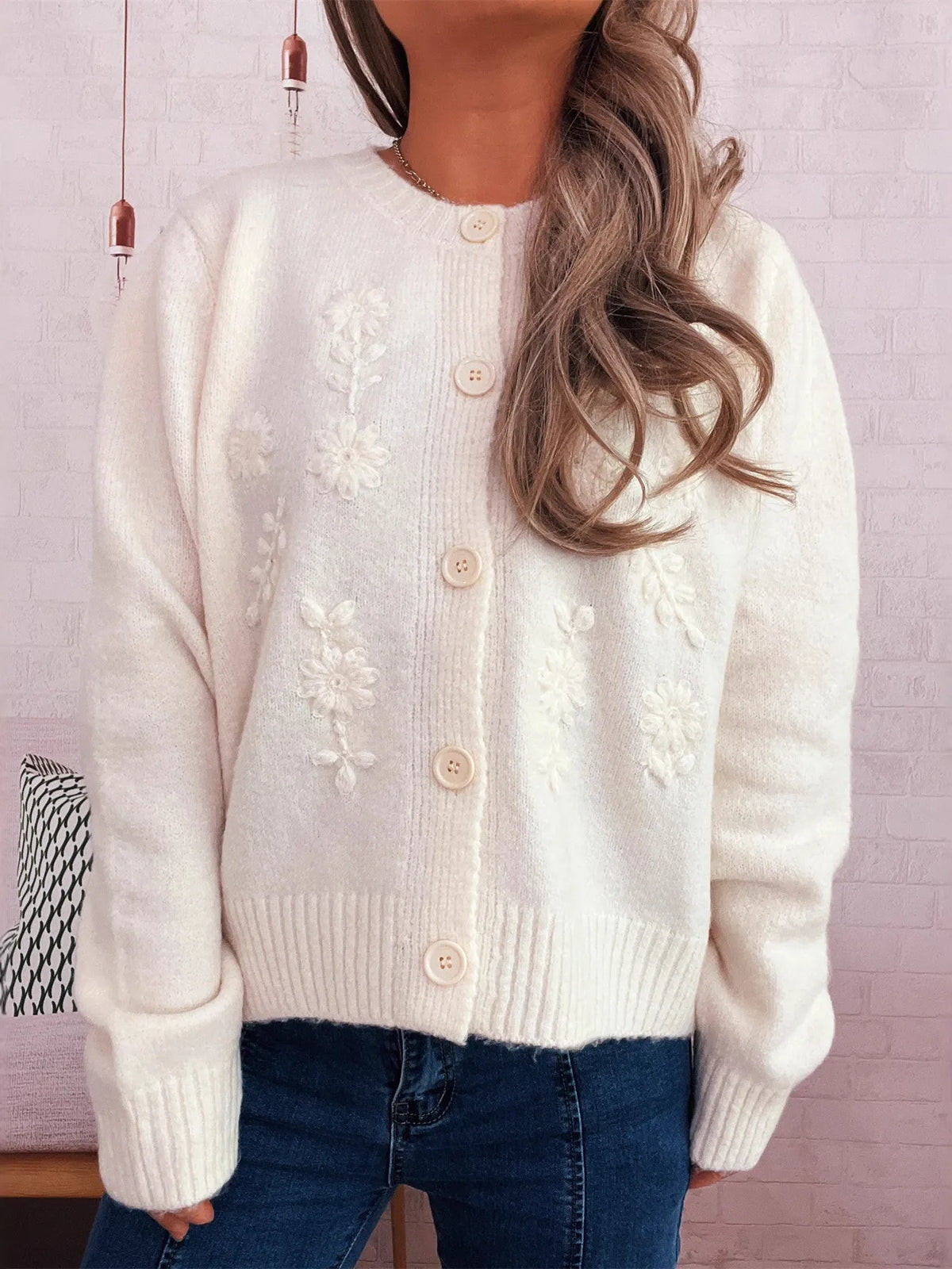 Angelina blommig cardigan