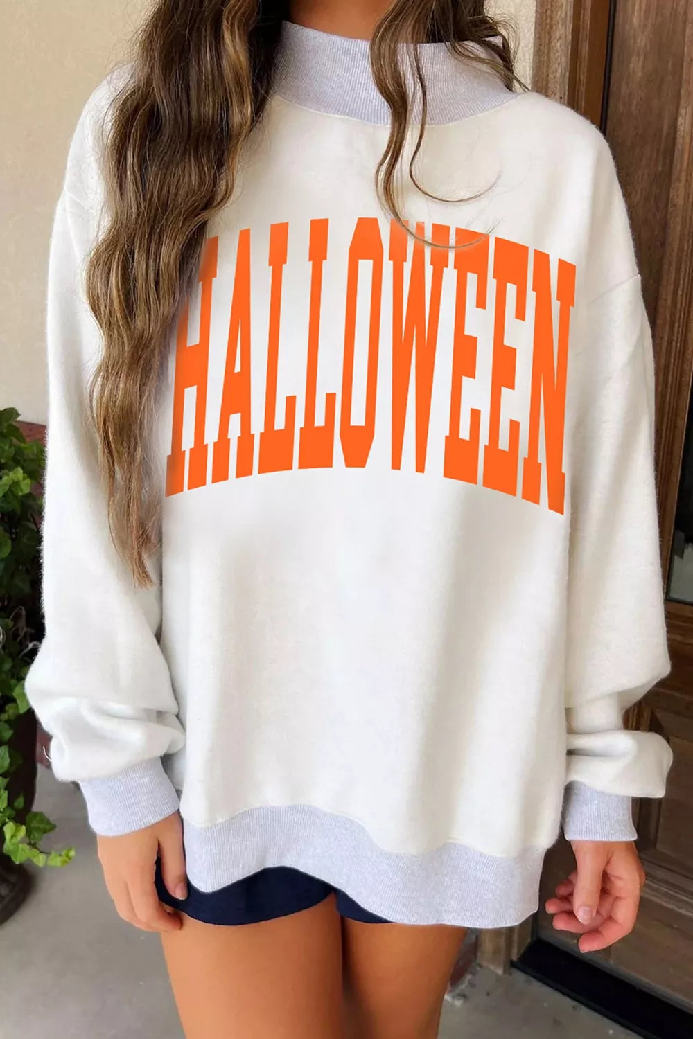 Bothild sweatshirt med pumpamotiv