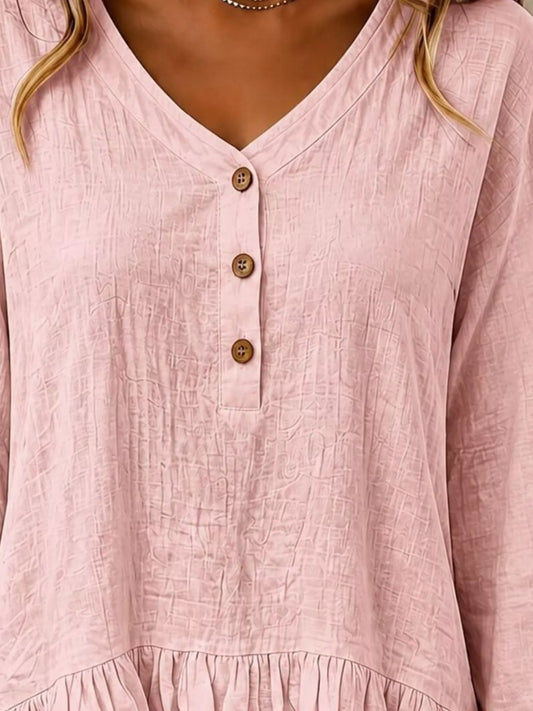 Annelie blus med volanger