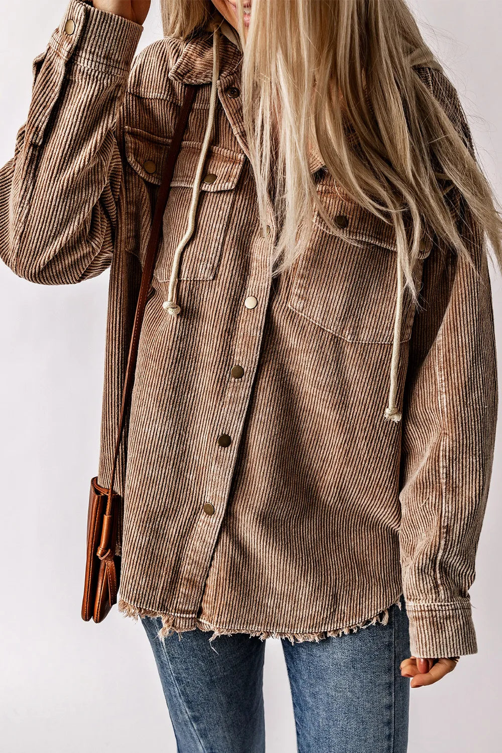 Tekla hoodie i manchester, taupe