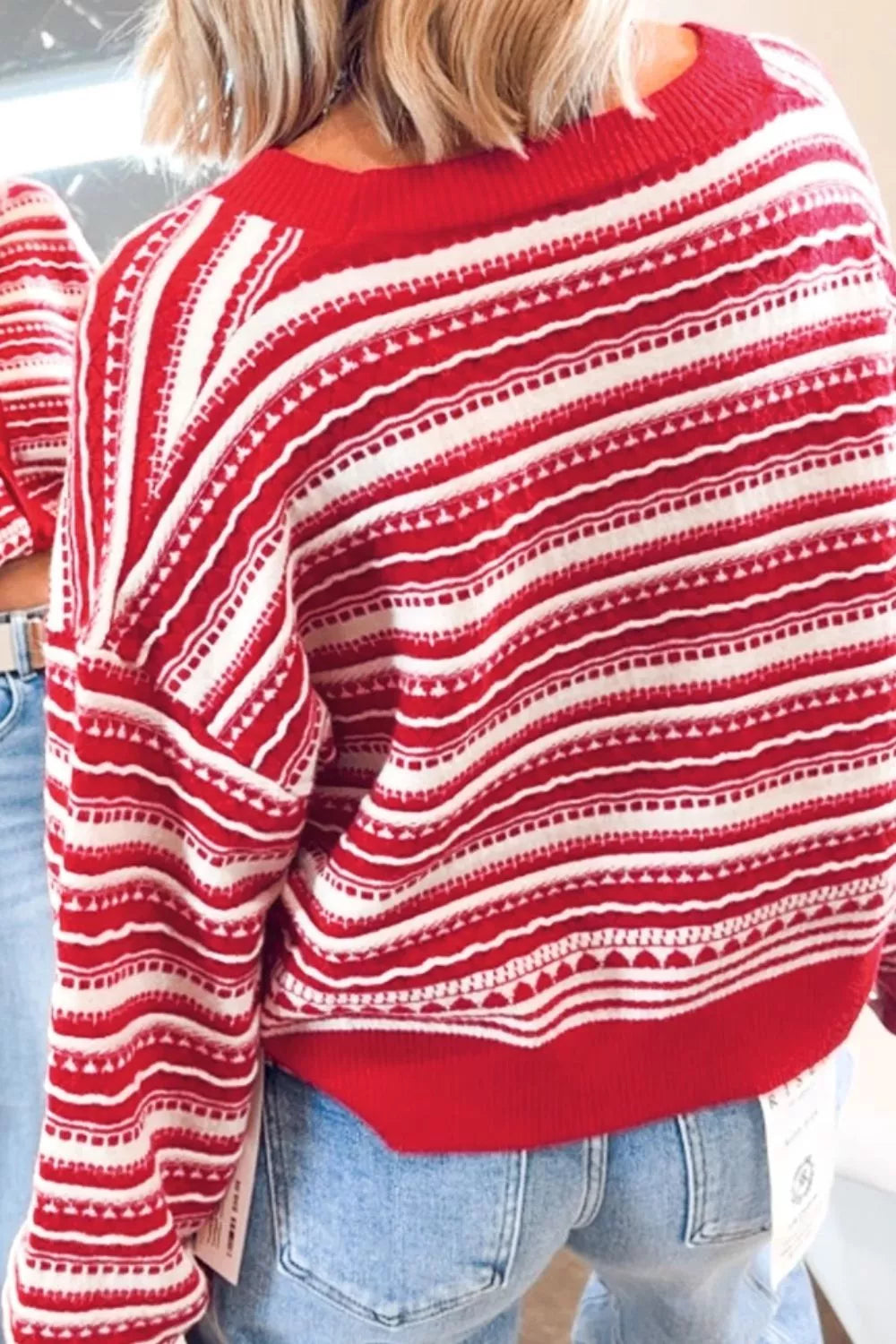 Wendela geometrisk cardigan