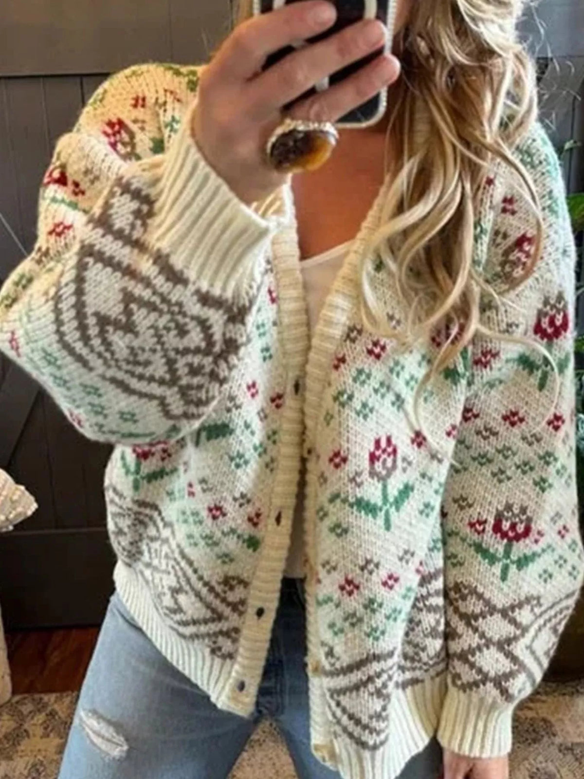 Esme blommig cardigan