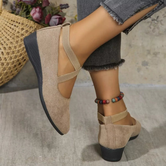 Felicity loafers med kilklack