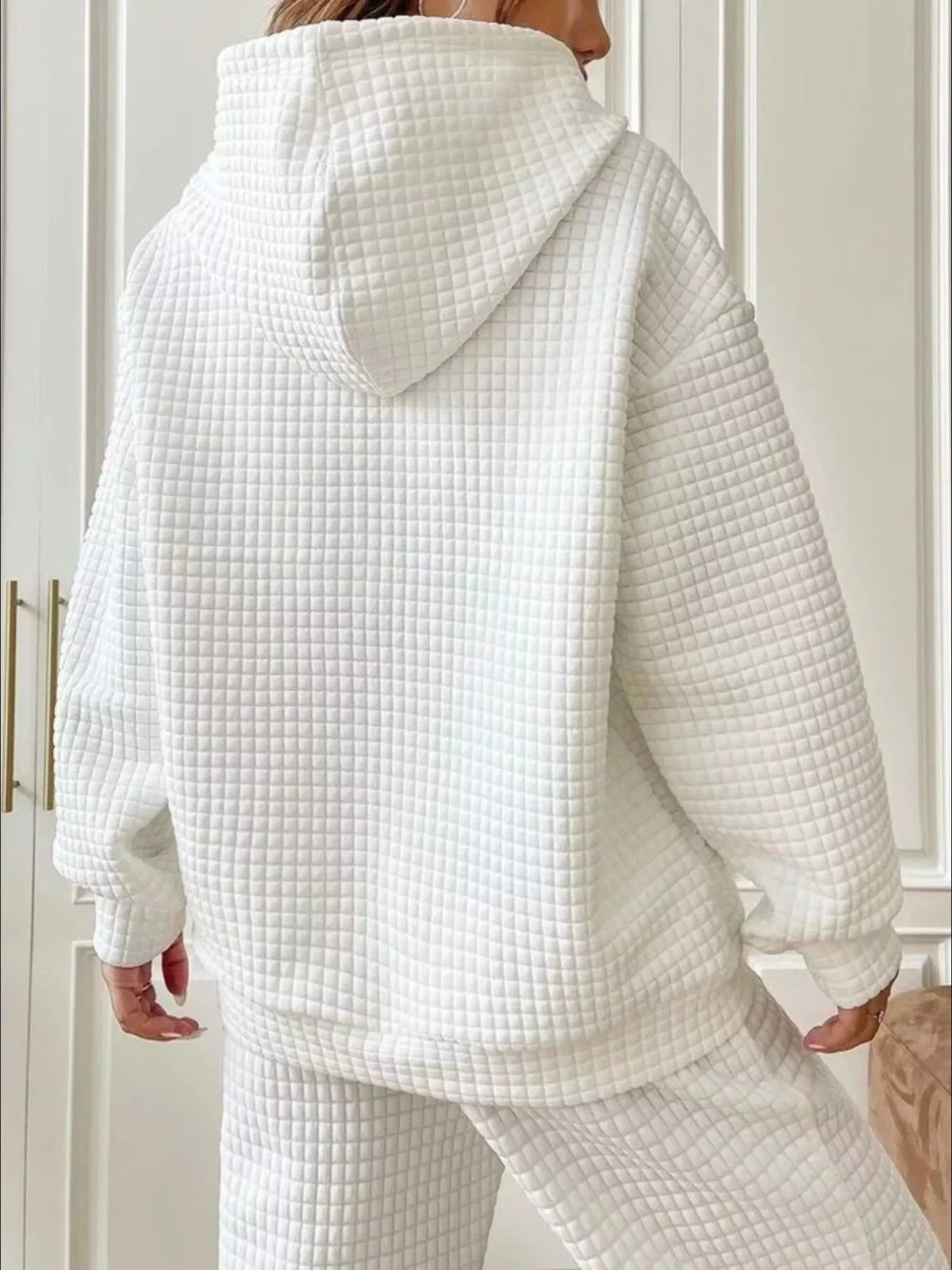 Elia texturerad hoodie