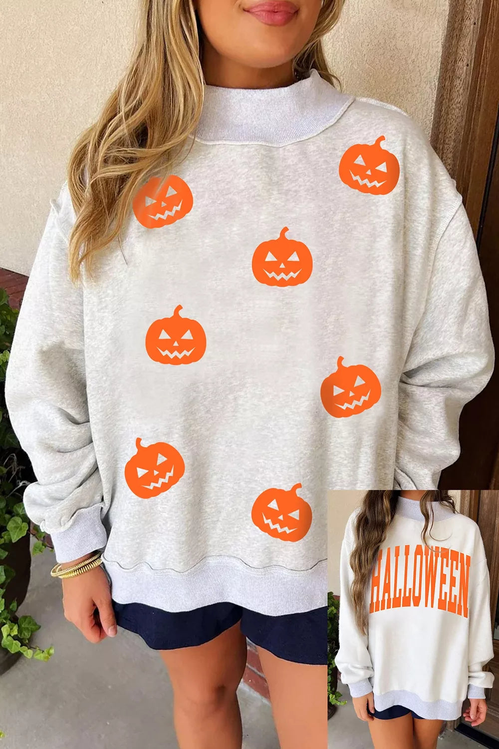 Bothild sweatshirt med pumpamotiv