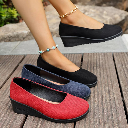 Audrey loafers i läderlook