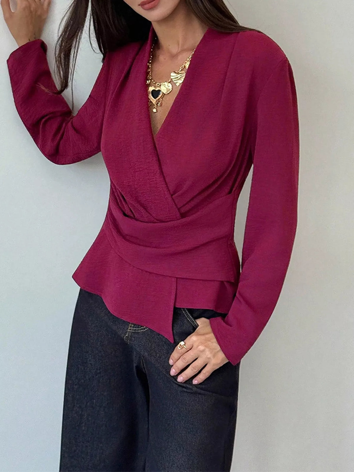 Eva rynkad blus