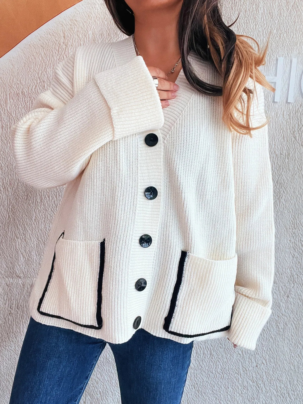Lisette v-ringad cardigan
