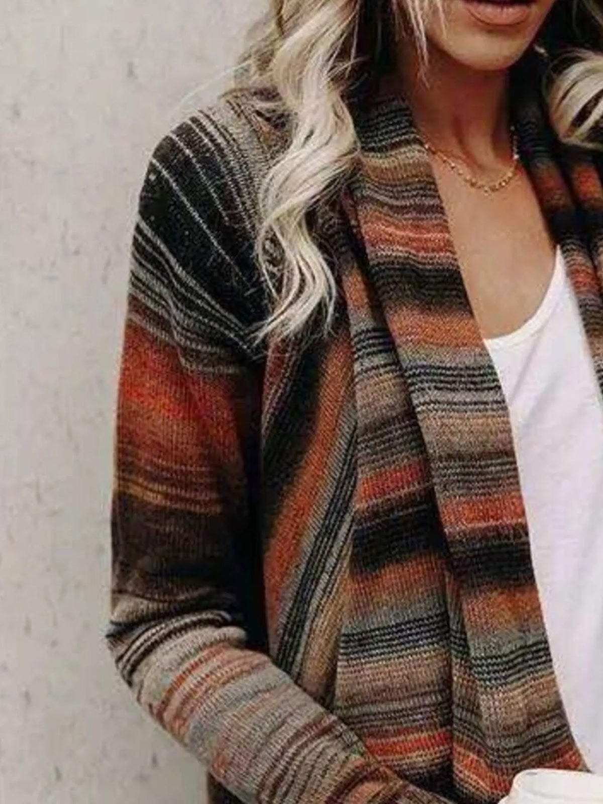 Finja cardigan med fransar