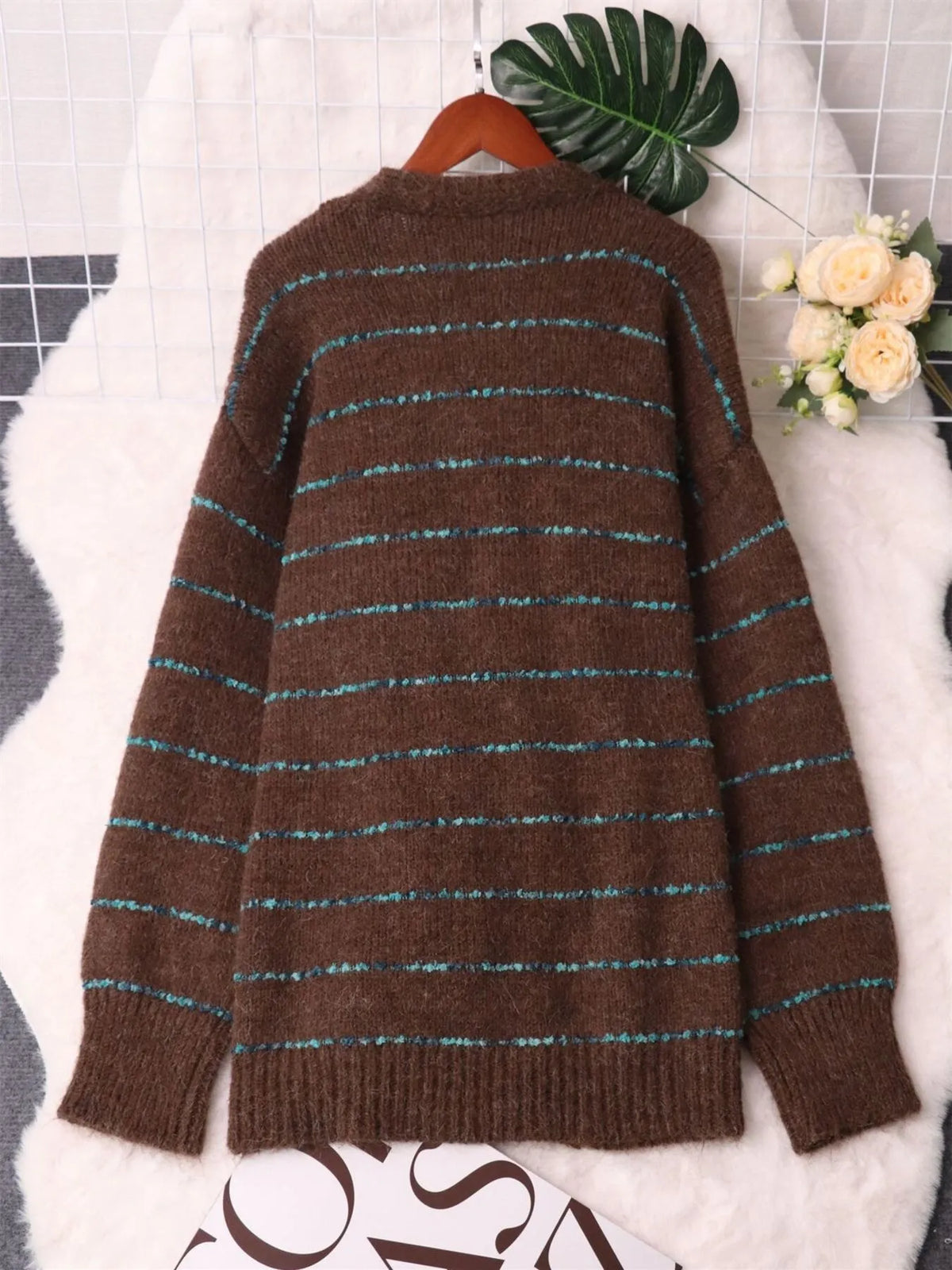 Saskia randig cardigan