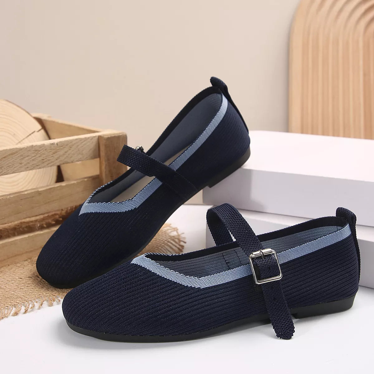 Sheryl slip-ons i mesh