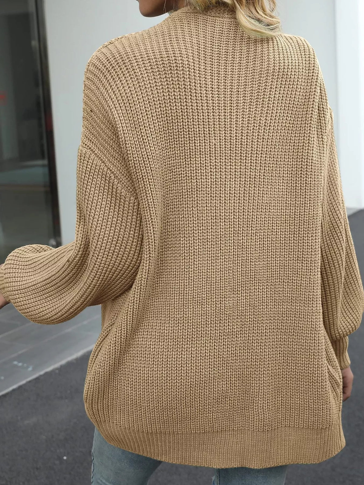 Senta grovstickad cardigan