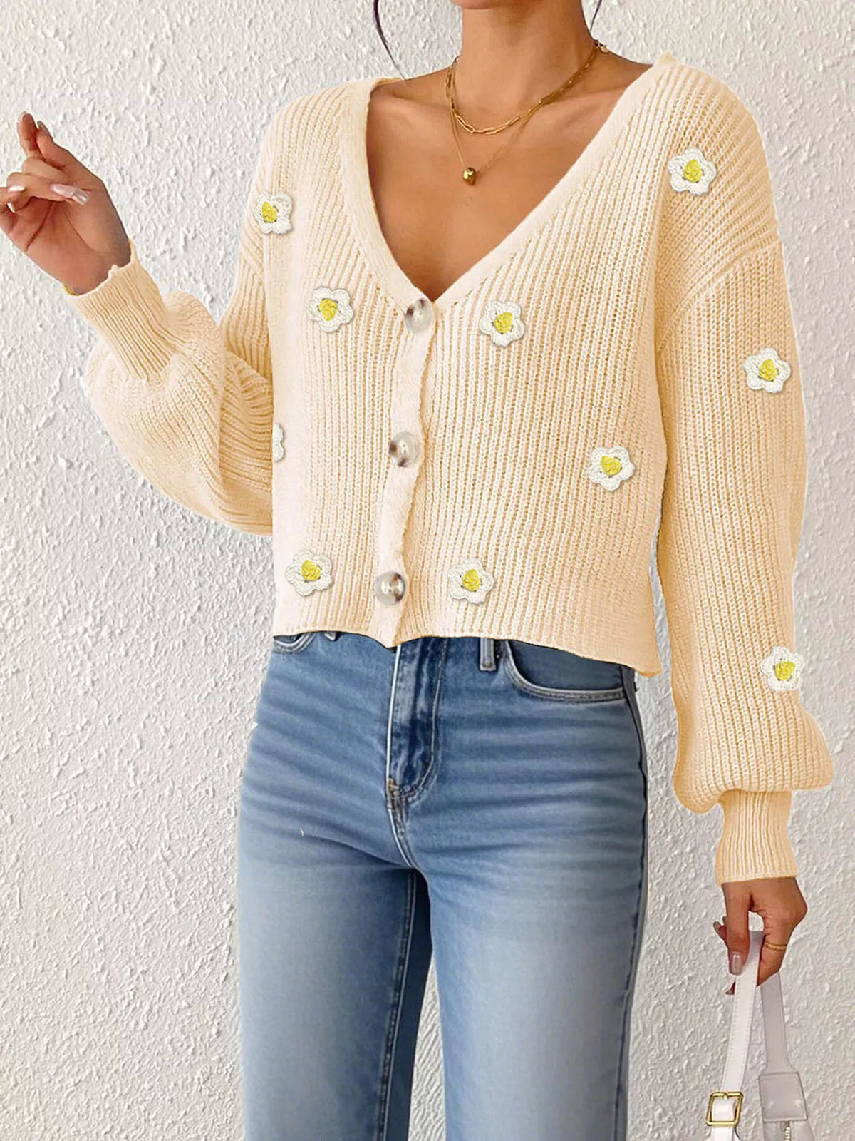 Palma v-ringad cardigan