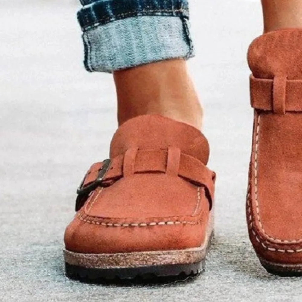 Maeve loafers i läderlook