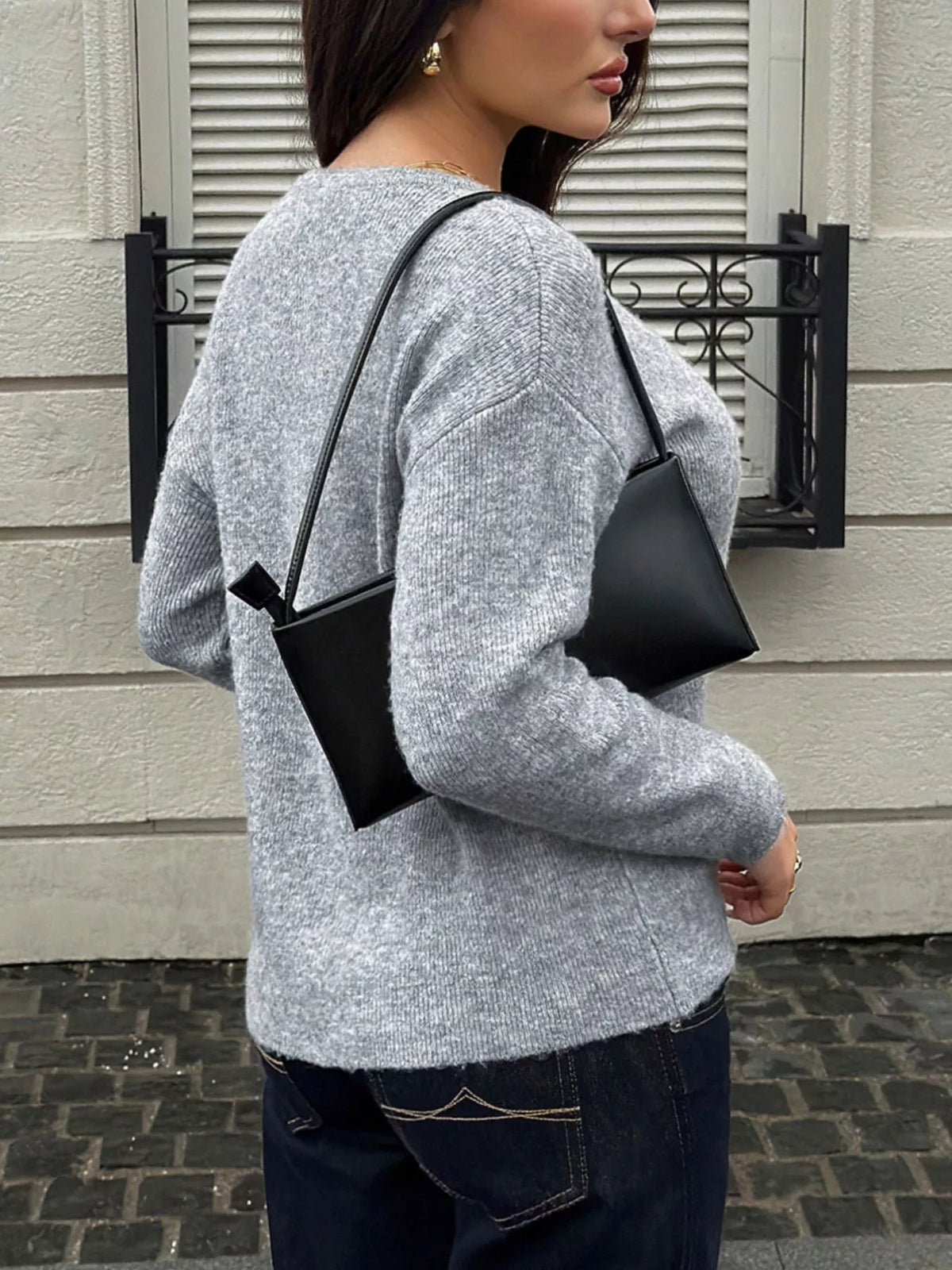 Moira ribbstickad cardigan