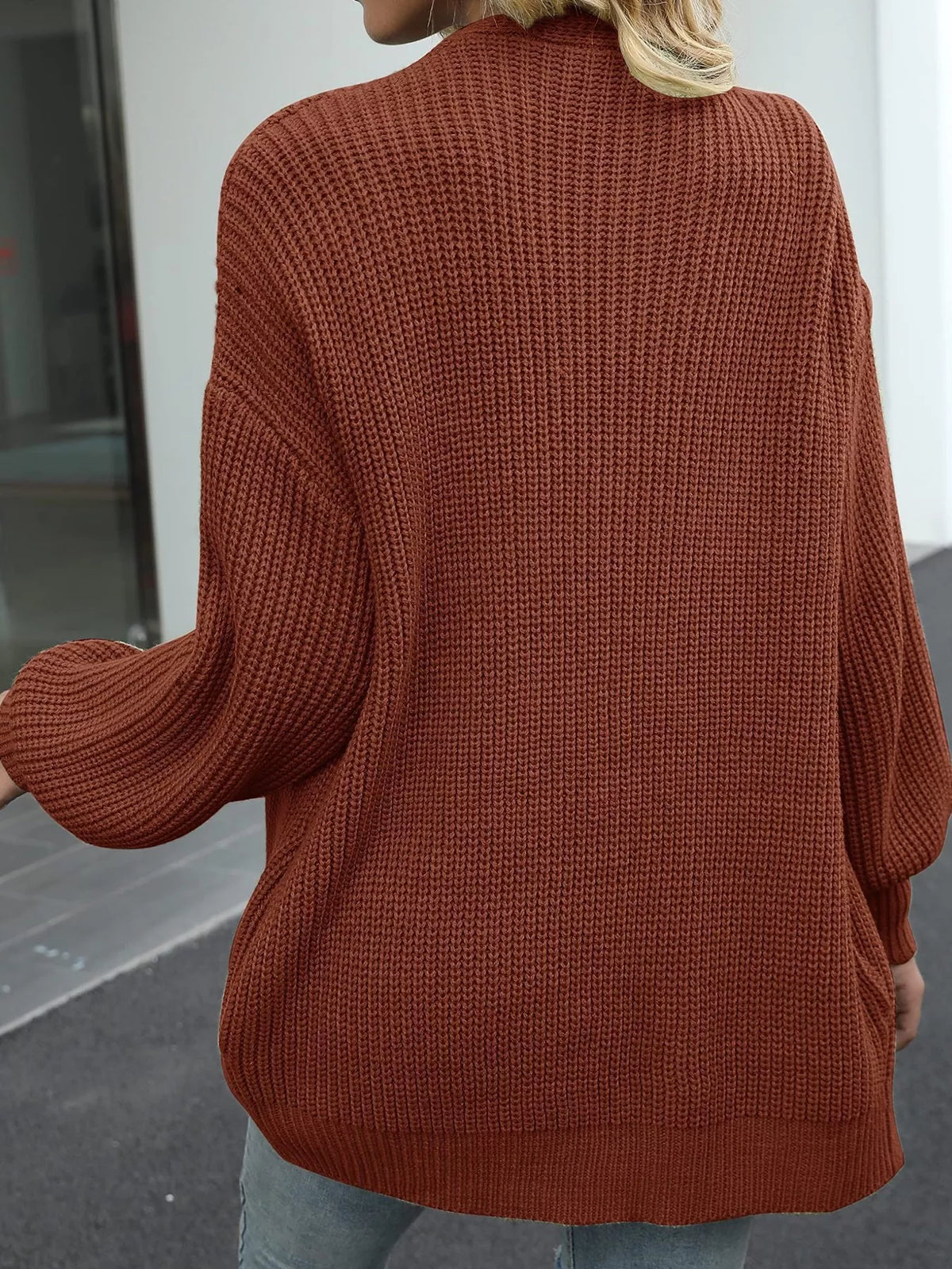 Senta grovstickad cardigan